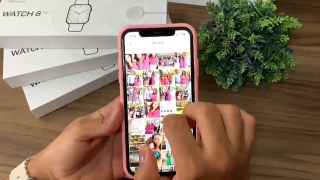 Como colocar FOTO em formato CARROSEL no Smartwatch W28 PRO - IPHONE