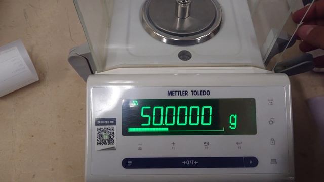 Mettler Toledo New Classic MS Weighing scale calibration setting