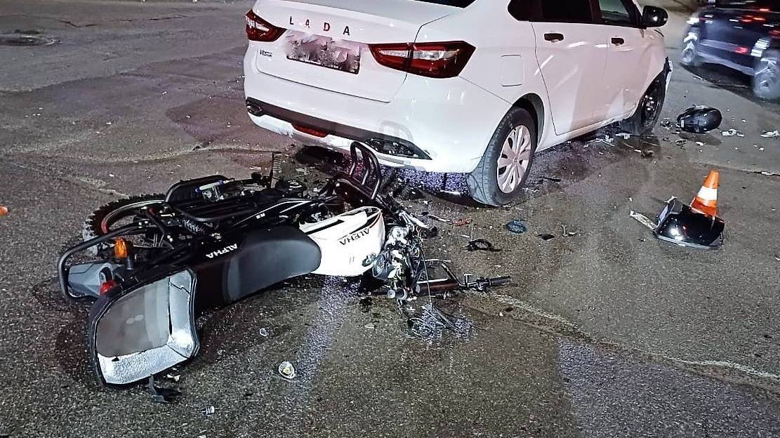 В Ессентуках в аварии  погиб водитель мопеда