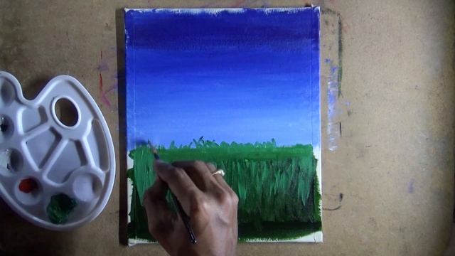 Quick and easy portrait Acrylic Art  #30