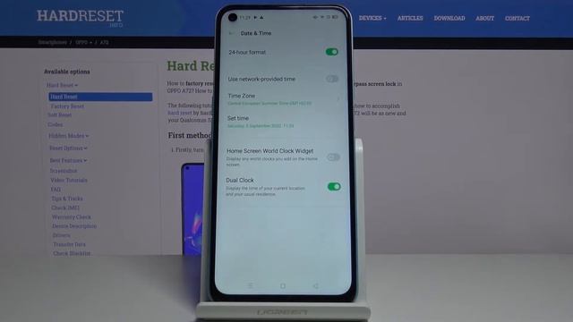 How to Change Date & Time in OPPO A72 – Find Time Zone / Clock Format Settings