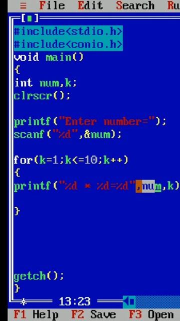 Table in C Programming