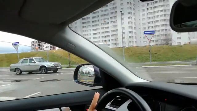 Parking, steering wheel operation! Парковка, работа с рулевым колесом!