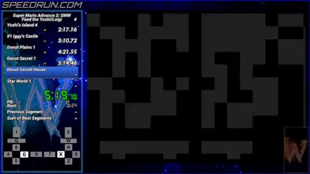 [WR] SMA2: SMW (GBA emu) - Feed the Yoshi/Luigi Speedrun (10:28.839)