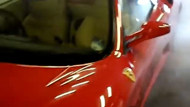 Ech2o System cleans a Ferrari in IKEA Steam Car Wash