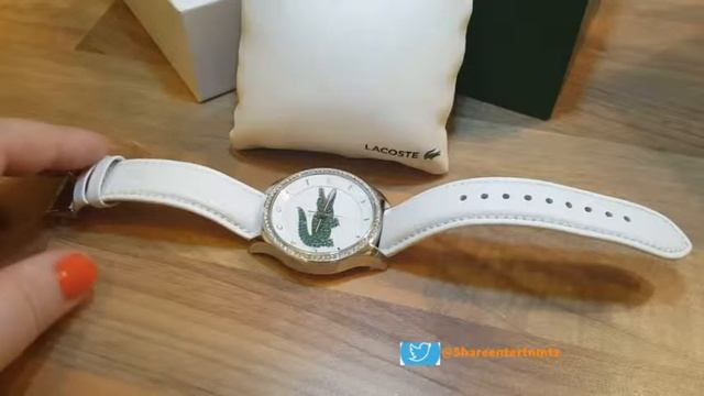 Lacoste Ladies' Victoria White & Green Strap Watch - Unboxing