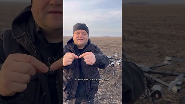 Тестовые полёты вражеского агродрона  на оптоволокне. Да, и тест на прочность волокна.