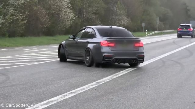 BEST OF BMW M CARS LEAVING NÜRBURGRING TANKSTELLE - Drifts, Burnouts, Polizei