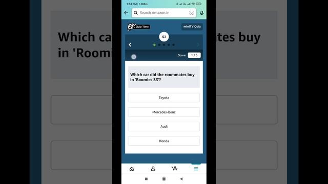 Amazon mini TV Quiz Answers Today l Win 5000 Amazon Pay Balance l 15 October 2021