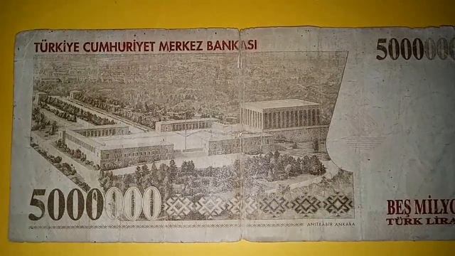 CURRENCY | BES MILYON TURKEY 5000000 LIRA*