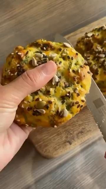 🥯 Творожные булочки с зеленью