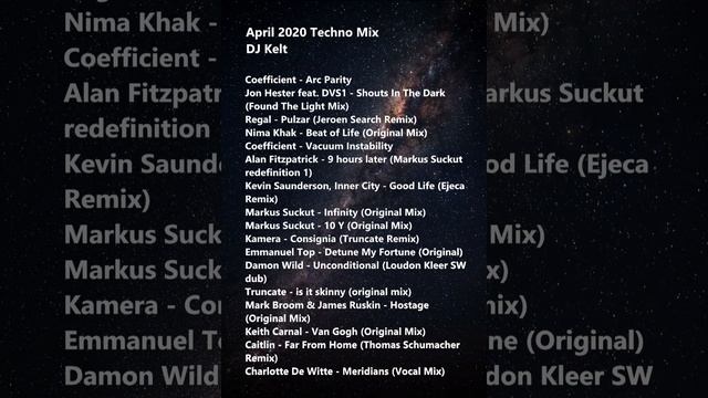 DJ Kelt - April 2020 Techno Mix (Technics 1210, Allen&Heath Xone:PX5, Traktor 3 Pro DVS)