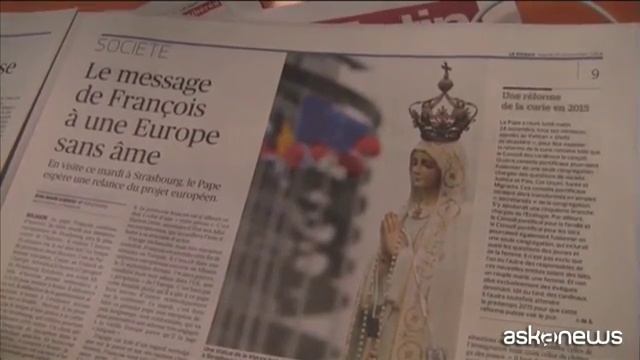 Il Papa a Strasburgo, Le Figaro: messaggio all'Europa senza anima