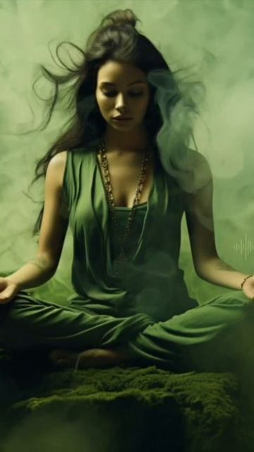 Turn off the chaotic flow of your thoughts with this music ✨ #meditation #yoga #meditationmusic