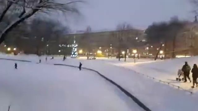 Юсуповский сад зимой