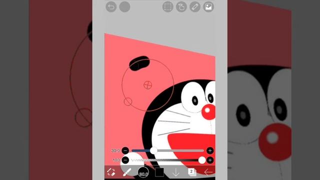Draw Doraemouse from Doraemon and Mickymouse| using ibis paint x| simple and easy
