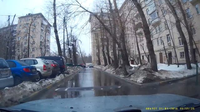 Пример видео ANYTEK AT66A - 01 Пасмурная погода, езда по двору