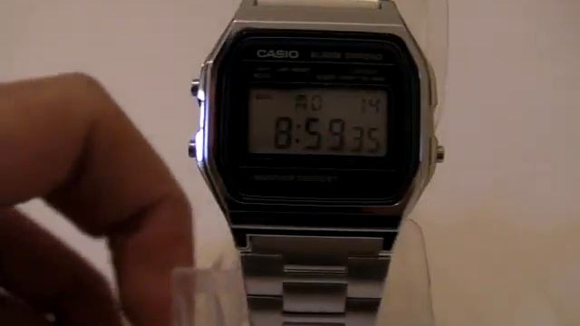 Casio classic  watch A-158WA, A-158, A158 A158WA-1WCB