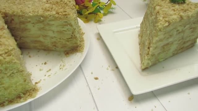 Торт Наполеон без выпечки. Быстрый и простой рецепт