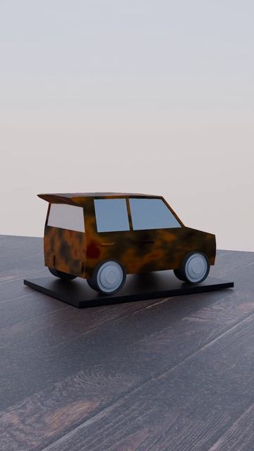 Простая машинка в Blender