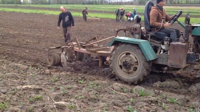 Дискова борона до саморобного трактора