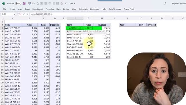 How I use Take in Excel You will love this function