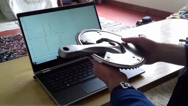 Homemade bicycle power meter strain gauge sensitivity demo