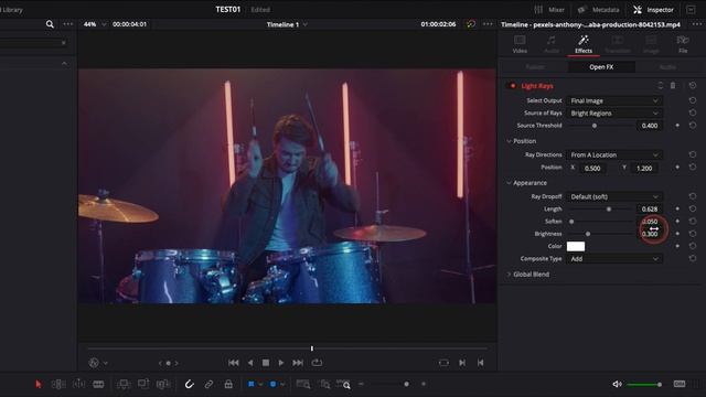 How to add Light Rays to your Videos in Davinci Resolve