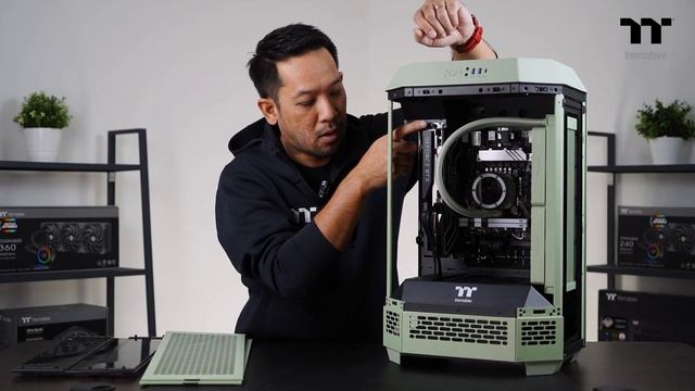 Thermaltake The Tower 300 Matcha Green  TT Unboxing