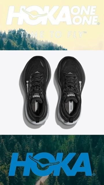 HOKA Bondi 8 WOMEN'S EVERYDAY RUNNING 1127952 COLOR: Black / White