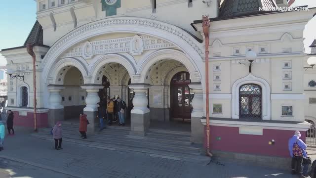Владивосток привокзальная площадь - музея Арсеньева (4.03.2023).