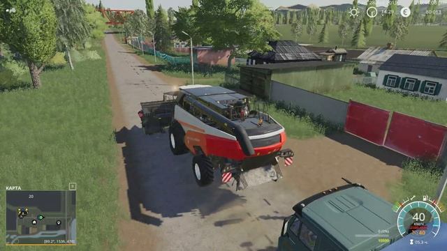 Kapтa Bapвapoвкa для Farming Simulator 2019 ч23 обслуживания комбайна