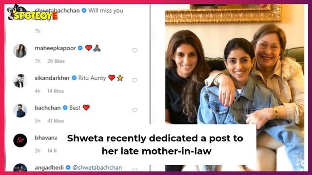 Shweta Bachchan Nanda Dedicates A Post To Late Mother-In-Law Ritu Nanda; Says 'Will Miss You'