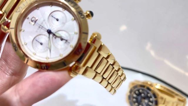 （下集）意猶未盡￼18k YG Cartier pasha chronograph