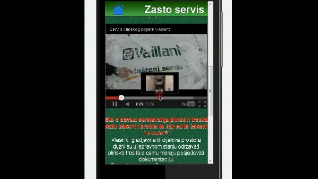 Ovlašteni Vaillant Servis Elektroinstal - Android aplikacija