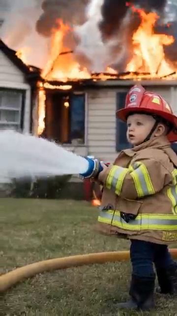 👏😍 World's Cutest Firefighter Saves Lives