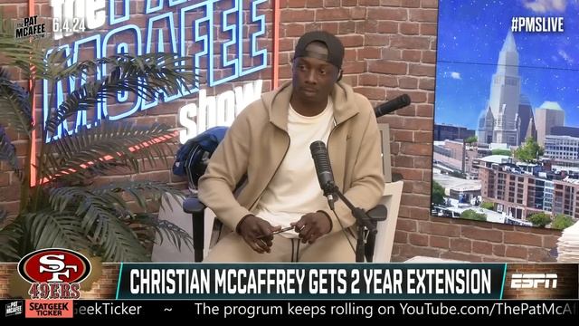 Christian McCaffrey signs a 2-year contract extension with the 49ers ✍️💰 | The Pat McAfee Show