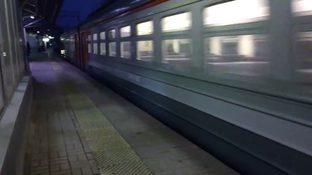 Электричка ЭД4М 0133 пл. Электрозаводская 22.10.16 The Russian trains.