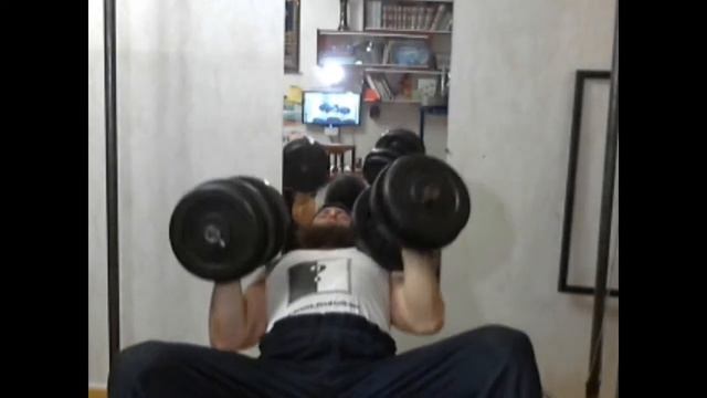 Inclined dumbbell press 46 kg 1 Feb 2014