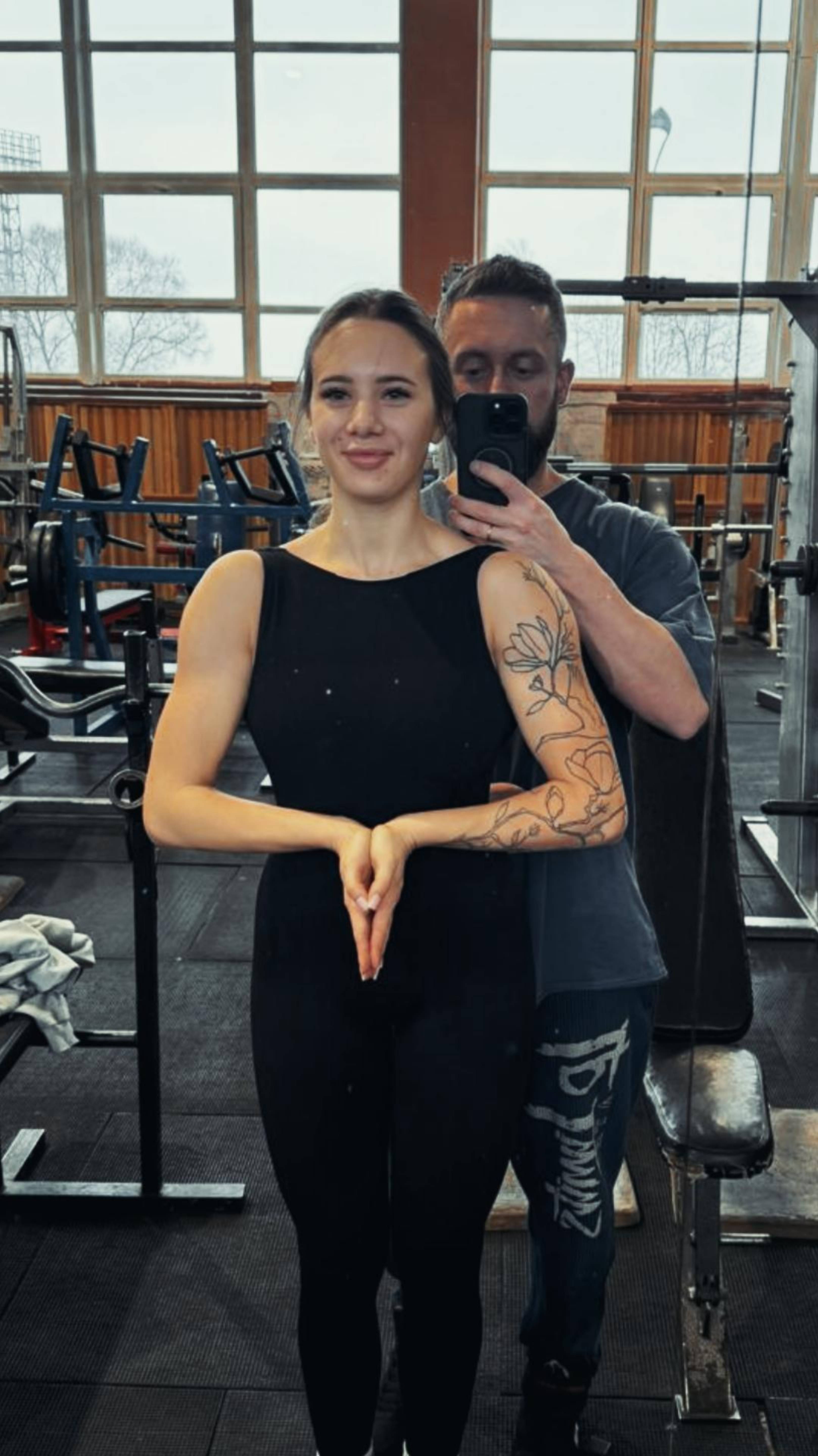 Тренировка ПЛЕЧИ фитнес бикини ❤️🔥