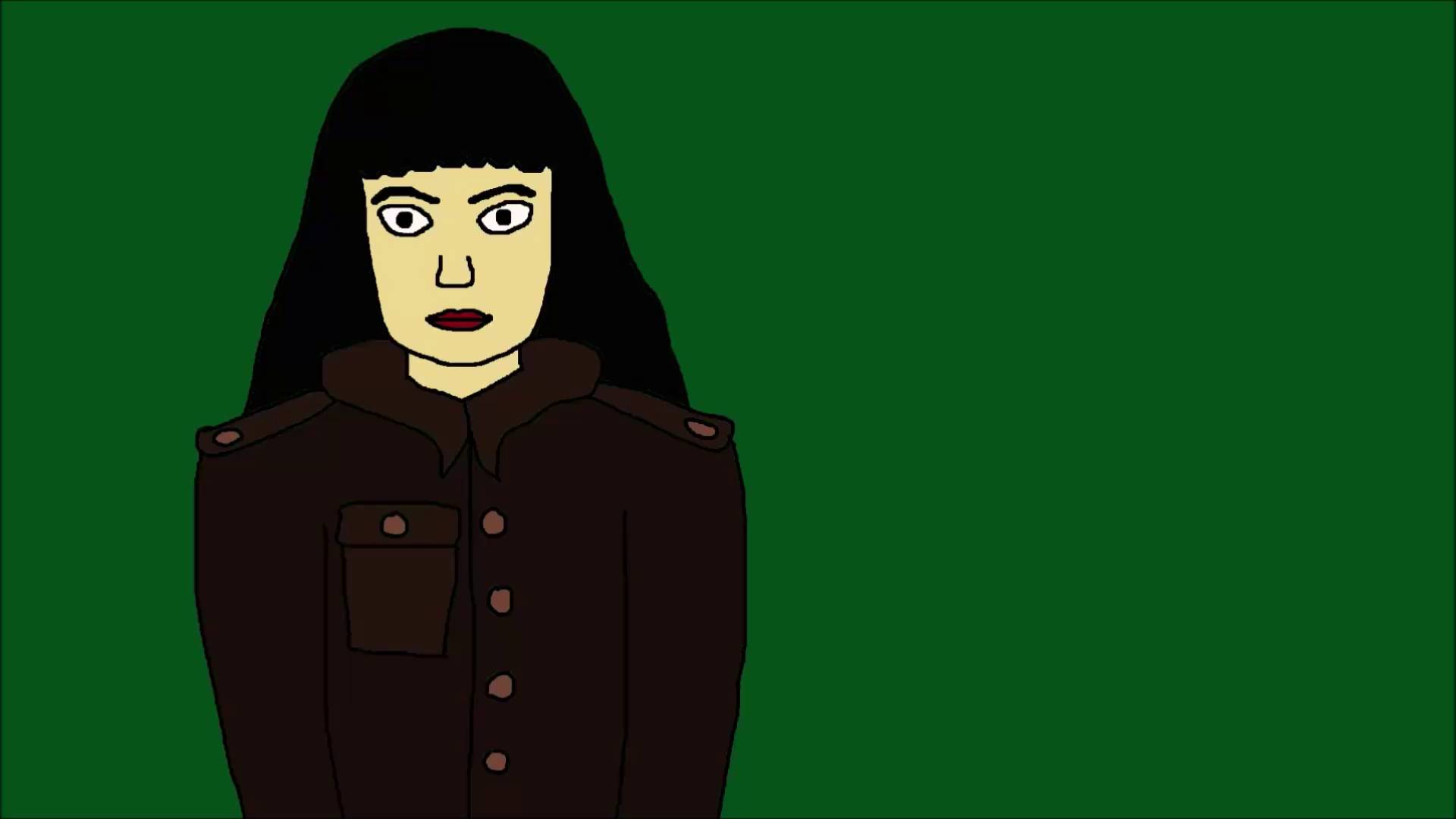 Она - Зелёный фон