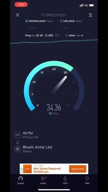 🤩awesome internet speed on iphone xr  ios15.5 👍😃