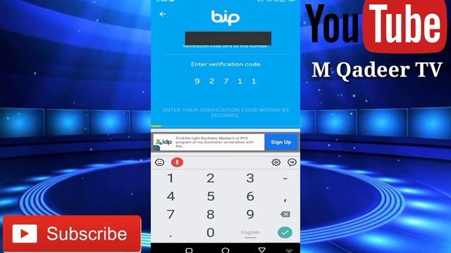 How to Create Bip App Account in Pakistan | Bip App ki id ya Account kaise banaye | MQ services