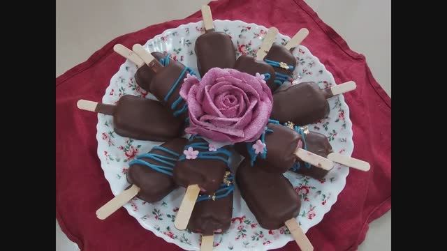 Зефирные эскимошки#Marshmallow popsicle