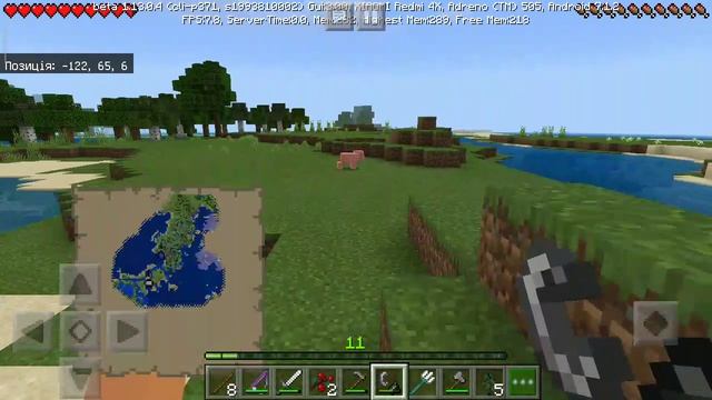 Играем в minecraft 1 час