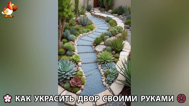 Как украсить двор дома фото идеи (24) 🏡 для дачи и сада своими руками 🌷🪻🌺💮