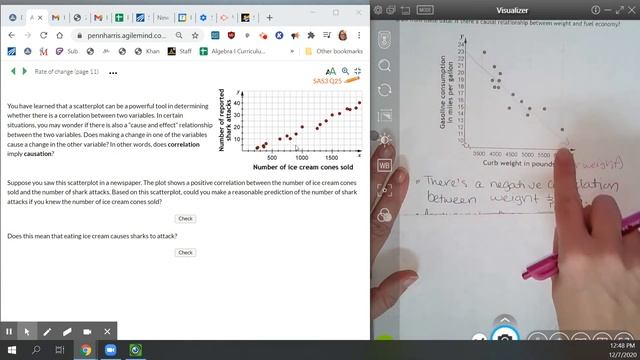 A1: Topic 6-SAS3 "Rate of Change" Q25-27 Correlation vs. Causation