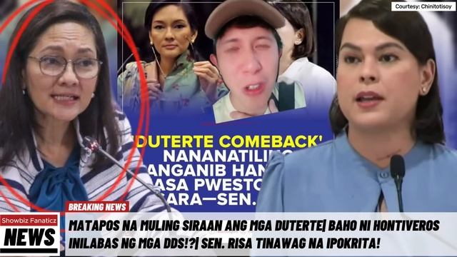 Matapos TAWAGING BASURA ang INWAN ni DUTERTE| DDS KINUYOG si HONTIVEROS| "KAYO ANG KADILIMAN SALOT!