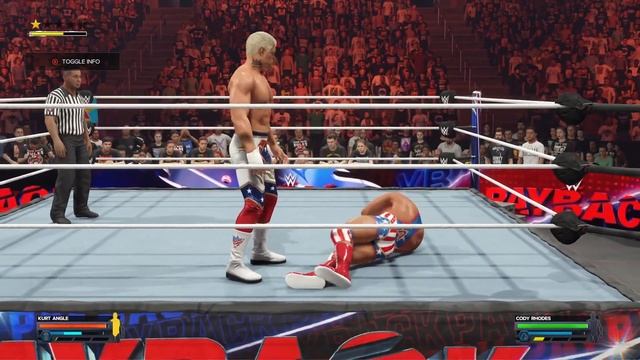 KURT ANGLE VS CODY RHODES FOR THE WORLD HEAVY WEIGHT TITLE PART 1