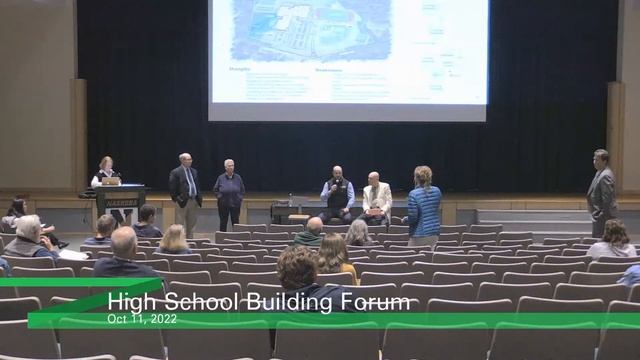 Nashoba High School Building Forum #4, Oct. 11, 2022